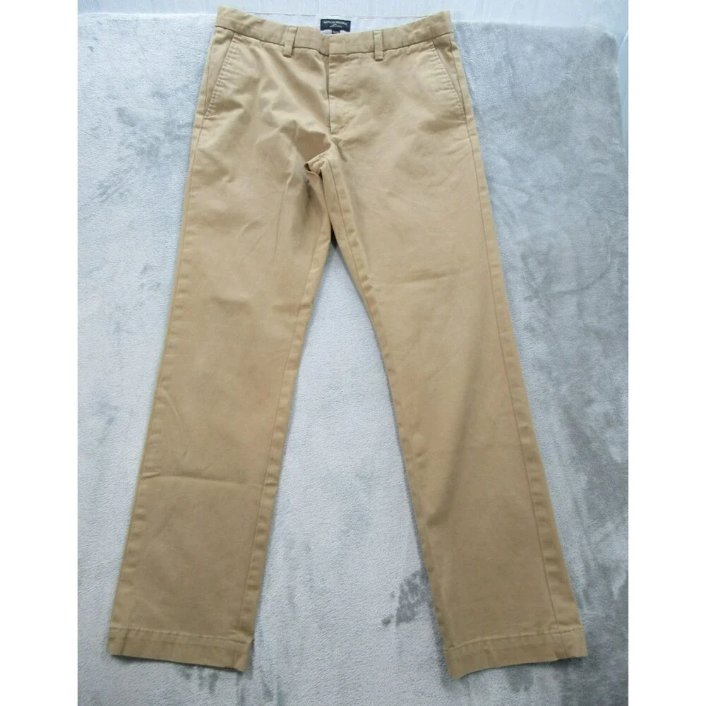 Banana Republic Aiden Pants Men's Size 34x34 (Actual 32 x31.5) Beige Chino